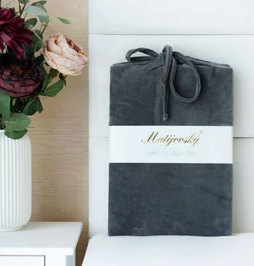 Antracitové BAVLNENÝ MIKROPLYŠ