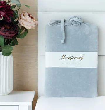 Svetlosivé BAVLNENÝ MIKROPLYŠ