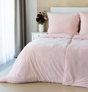 Bavlnený mikroplyš PÚDROVÝ