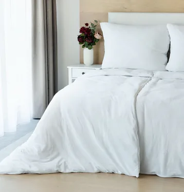 Bavlnený mikroplyš BIELY