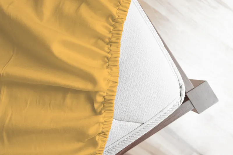 Prostěradlo Vanilkově žluté ELASTAN STANDARD