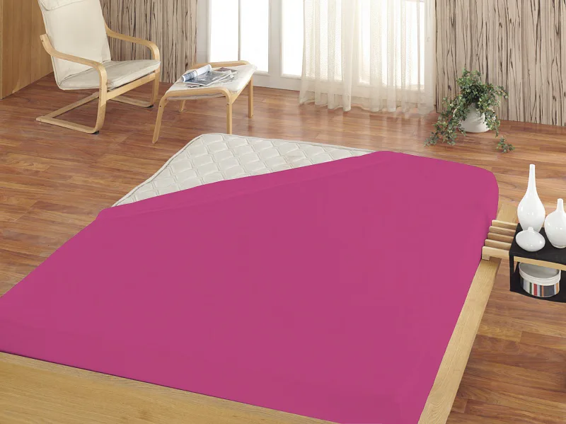 Prostěradlo Fuchsiové FROTÉ STANDARD